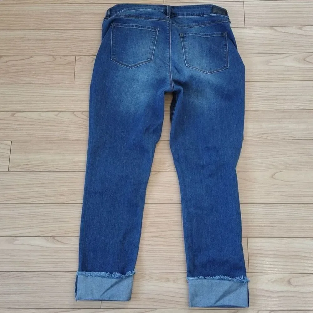SoundStyle Jamie Crop Slim And Sleek Performance Stretch Denim Jeans Size 12